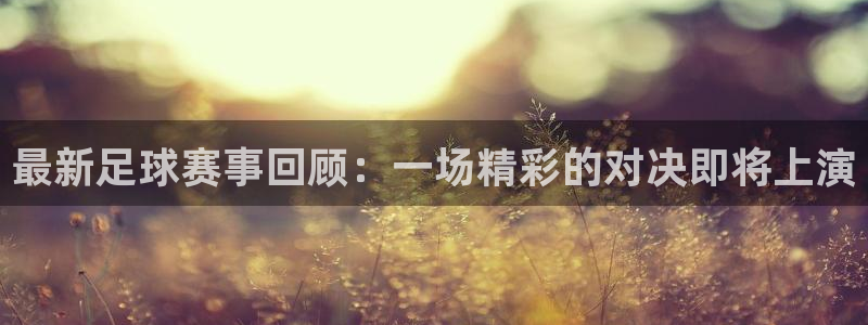 vsport体育平台app：最新足球赛事回顾：一场精彩的对决